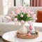 24 Pcs Red Real Touch Artificial Tulips – PU Faux Flowers for Valentine’s Day, Spring, Easter, Weddings & Home Décor
